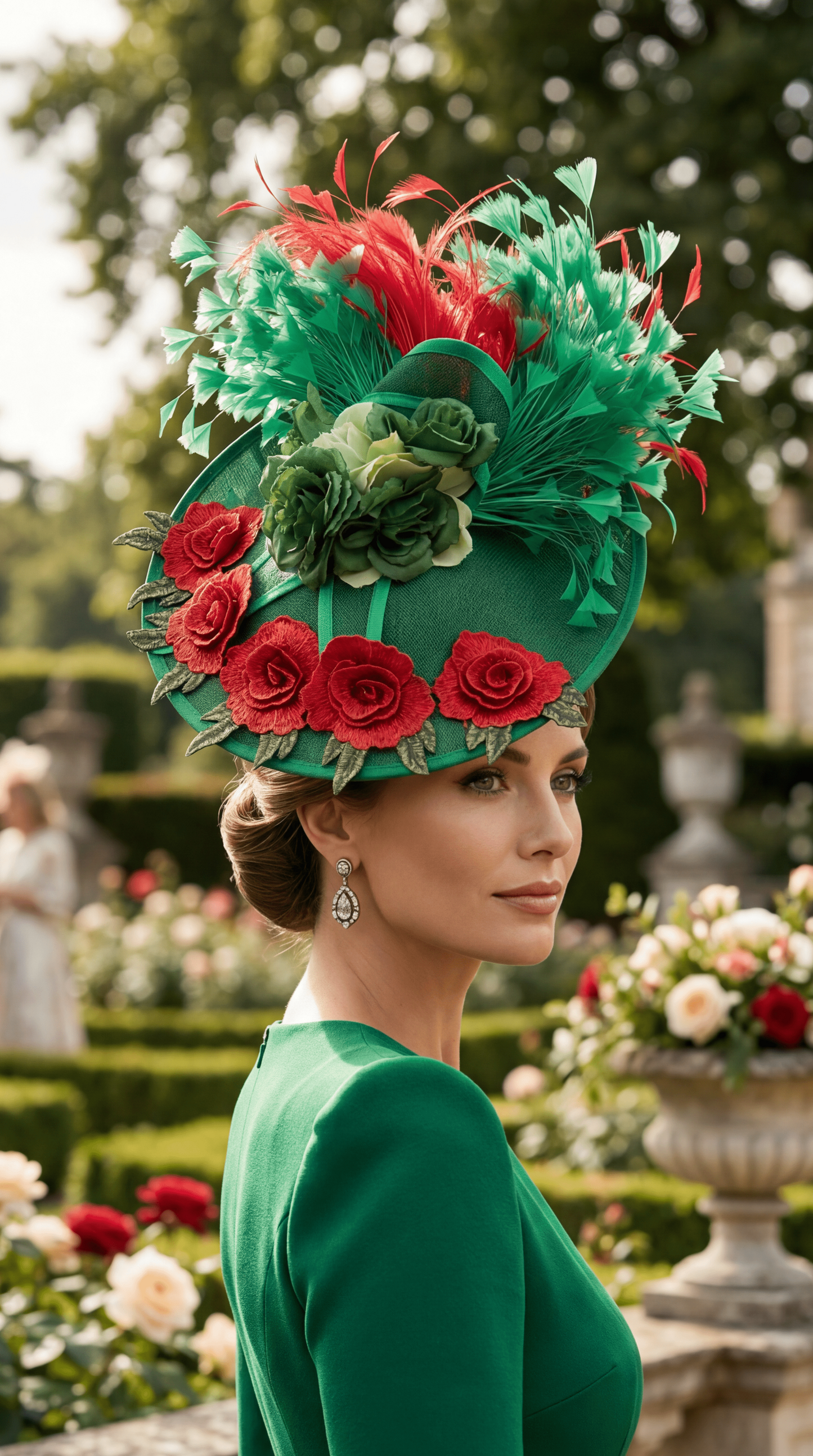 THE VERDANT ROSE HAT